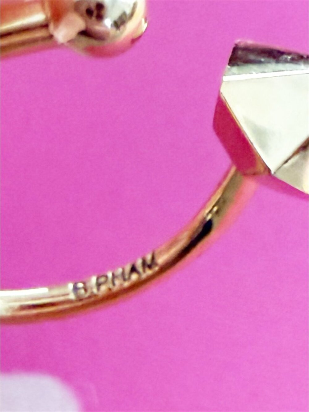 Brandy Pham Fashion Stackable 4 Rings Gold-Tone sz - Picture 12 of 15